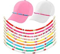 DSAoTeng Cadena de sombrero de camionero de 9 piezas, accesorio de cadena de sombrero de moda occidental con colgante irregular, cadenas de metal desmontables para hombres y mujeres, gorra de béisbol