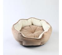 DSAoTeng Cama para mascotas con almohada de cojín extraíble, cama esponjosa para gatos y perros con soporte lateral suave, acogedor nido interior con doble cara para perros pequeños, cachorros