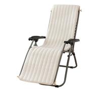 DSAoTeng Cojín de felpa para tumbona de patio, cojín acolchado antideslizante de color sólido, cojín de asiento de felpa de conejo cálido y esponjoso con lazos para interiores, hogar, oficina, patio