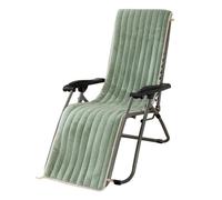 DSAoTeng Cojín de felpa para tumbona de patio, cojín acolchado antideslizante para silla de gravedad, cojín de asiento de felpa cálido y esponjoso con lazos para interiores, hogar, oficina, patio