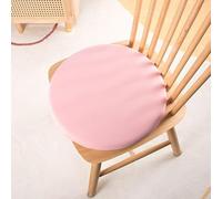 DSAoTeng Cojín redondo de asiento para silla de comedor, jardín, cocina, cojín de relleno de espuma viscoelástica de algodón de punto tatami, antideslizante, extraíble, lavable, para interiores y