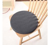 DSAoTeng Cojín redondo de asiento para silla de comedor, jardín, cocina, cojín de relleno de espuma viscoelástica de algodón de punto tatami, antideslizante, extraíble, lavable, para interiores y