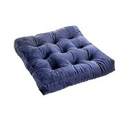 DSAoTeng Cojines de asiento de terciopelo para interiores y exteriores, cojín cuadrado grueso de tatami, almohadilla de asiento de color sólido, cálido y suave, para cocina, comedor, oficina, ventana