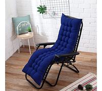 DSAoTeng Cojines de repuesto para tumbona, cojín para banco de jardín con cubierta superior gruesa, cojín para mecedora para tumbona, para interiores y exteriores, jardín, patio (color azul joya, 155