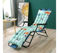 DSAoTeng - Cojines de repuesto para tumbona con cubierta superior gruesa, cojín para banco de jardín, cojín para silla reclinable de jardín para interior y exterior (Azul Lago de Plumas, 48 * 160 cm)