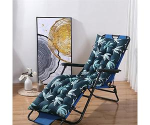 DSAoTeng - Cojines de repuesto para tumbona con cubierta superior gruesa, cojín para banco de jardín, cojín para silla reclinable para interior y exterior (Hoja Verde, 53 * 170 cm)