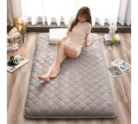 DSAoTeng Colchón acolchado tipo futón - Colchón japonés extra grueso, plegable, colchón tatami antideslizante con bordes anchos, tapete de dormir portátil enrollable para el hogar, dormitorio de