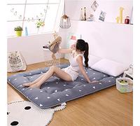 DSAoTeng Colchón de futón japonés - Colchón tatami plegable grueso de tamaño individual, almohadilla de dormir acolchada enrollable, futón portátil para sala de estar, dormitorio, cama de invitados