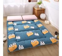 DSAoTeng Colchón de futón japonés - Colchón tatami plegable grueso de tamaño individual, almohadilla de dormir acolchada enrollable, futón portátil para sala de estar, dormitorio, cama de invitados