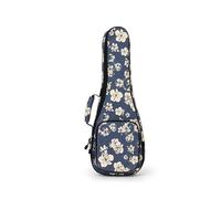 DSAoTeng Funda para ukelele de concierto, 21, 23, 26 pulgadas, acolchada, impermeable, con acolchado de algodón de 10 mm de grosor y bolsillo grande, doble cremallera para viajes, conciertos, uso