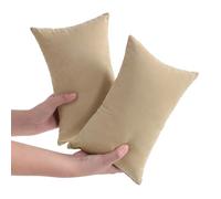 DSAoTeng Paquete de 2 almohadas pequeñas - 11 x 7 pulgadas de microfibra mini almohada de viaje para cuello, rodilla, soporte lumbar, suave, lavable, para mascotas, gatos, perros, cojín para dormir