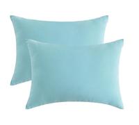 DSAoTeng Paquete de 2 almohadas pequeñas - 11 x 7 pulgadas de microfibra mini almohada de viaje para cuello, rodilla, soporte lumbar, suave, lavable, para mascotas, gatos, perros, cojín para dormir