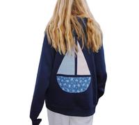 DSAoTeng Sudadera con capucha bordada para mujer, diseño gráfico Y2K, sudadera con capucha estética de gran tamaño, sudadera deportiva casual con bolsillo para ropa urbana y uso diario, N.º 2, L