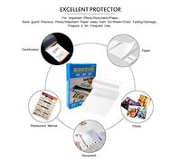 DSB 80mic 3 "Película de laminación hoja transparente EVA para papel fotográfico laminación hogar estudio Oficina suministro 100 hojas