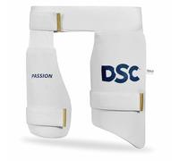 DSC Intense Attitude Cricket Inner Thigh Pad | Color: White | Size: Boy (Left Hand) | Superior Protection and Comfort for Cricket