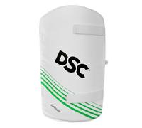 DSC Intense Attitude Cricket Inner Thigh Pad | Color : White | Size: Youth (For Right Thigh) | Inner Thigh Guard with Ultimate Protection On Field