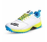 DSC Jaffa 22, Cricket Shoe Hombre, White/Lime/Yellow, 42 EU