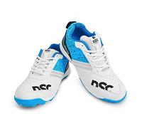 DSC Zooter Cricket Shoes | White/Black | For Boys and Men | Polyvinyl Chloride | 8 UK, 9 US, 42 EU