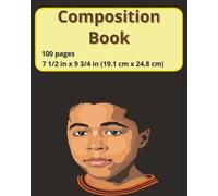 dscraftyhands Black Beauty, back to school, 100 page, 2 sided, 7 1/2 x 9 3/4 in, wireless, college ruled composition book/ Journal