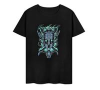 DSCXSD Blessthefall Bless The Fall Mens T-Shirt Glowing Eyes Magical Helmet Casual and Happy Men's T-Shirts Black S