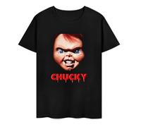 DSCXSD Childs Play Chucky Face Black T-Shirt