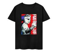 DSCXSD Discrete Anthony Bourdain American Celebrity Legendary Chef Retro T-Shirt Black Cotton Black XL