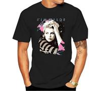 DSCXSD Kim Wilde 80s Retro Faded Vintage 1980s Pop of America T Shirt Black M