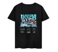DSCXSD Leet-Group-Hawaii-Five-0-Cast-Signed-Movie-9-Episode-218-Movie-Film-T-Shirt Black