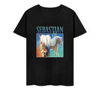 DSCXSD Lil Sebastian Homage T-Shirt T-Shirt Funny Parks and Rec Show Retro 90's Recreation, Couleur 21, XL