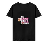 DSCXSD Men's T Shirts Benny Hill Art Black