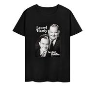 DSCXSD Stan Laurel and Oliver Hardy v12 t Shirts for Men UK Comedy Duo All