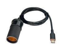 DSD TECH MagicConn SH-CP12M Adaptador USB-C a Encendedor de Cigarrillos de 12 V para grabadora de Coche GPS