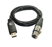 DSD TECH SH-RS09B USB a DMX Cable Soporte Freestyler QLC y Pi Open Lighting(1.8M/5.9FT)