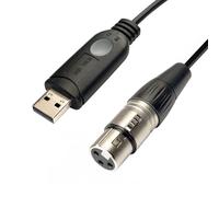 DSD TECH SH-RS09B USB a DMX Cable Soporte Freestyler QLC MagicQ y Pi Open Lighting(3M/10FT)
