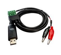 DSD Tech SH-U13 Adaptador USB a RS485 con Pinzas cocodrilo Compatible con Windows Linux y Mac OS