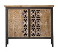 DSeenLeap Aparador Retro de Madera Maciza, aparador de Piso a Techo, Estante, Mueble de té Decorativo, Armario, aparador Multifuncional de Interior, aparador Buffet