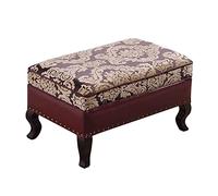 DSeenLeap Banco de Entrada, Taburete de Madera Moderno con Acento para el hogar, Dormitorio, Sala de Estar, Banco cómodo de Terciopelo al Final de la Cama (D 39 x 18 x 16 Pulgadas)