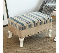 DSeenLeap Banco de Entrada, Taburete de Madera Moderno con Acento para el hogar, Dormitorio, Sala de Estar, Banco cómodo de Terciopelo al Final de la Cama (L 28 x 18 x 16 Pulgadas)