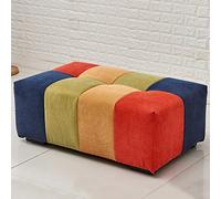 DSeenLeap Banco de Entrada, Taburete Moderno con reposapiés para Sala de Estar, Dormitorio, Banco al Final de la Cama, Taburete tapizado de Lino (Color 35 x 16 x 16 Pulgadas)