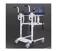 DSeenLeap Elevador hidráulico de Pacientes para Silla de Ruedas de Transporte portátil para el hogar con Asiento Dividido de 180° y Orinal, Mesa de Comedor Ajustable en Altura para Personas Mayores
