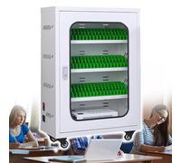 DSeenLeap Estación de Carga para teléfono Celular, Armario Organizador, Armario de Almacenamiento para 60 teléfonos celulares para bibliotecas de oficinas Escolares (50 Ranuras)