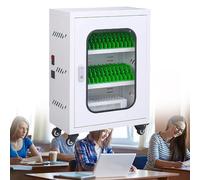 DSeenLeap Estación de Carga para teléfono Celular, Armario Organizador, Armario de Almacenamiento para 60 teléfonos celulares para bibliotecas de oficinas Escolares (30 Ranuras)