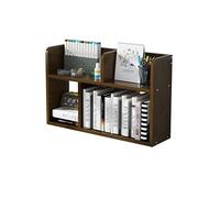 DSeenLeap Estantería de bambú para Escritorio con cajones, Organizador de Escritorio, Estante de exhibición para Suministros de Oficina en casa, Ahorra Espacio (A 50 cm)