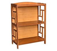 DSeenLeap Estantería de Moda, estantería de Gran Capacidad, estantería Antigua de bambú de Varios Niveles, estantería ecológica, estantería Rectangular, estantería Que no se Mueve