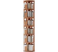 DSeenLeap Estanterías Estantería de pie Estantería de 6 Niveles Estantería apilable Estantería giratoria de 360° Estantería de Almacenamiento Estantería Estrecha de Moda Ahorra Espacio