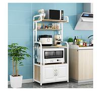 DSeenLeap Estantes Organizador de Cocina, Estante de Panadería, Soporte para Microondas con Ganchos, Estante de Almacenamiento de Servicios Públicos, Estante Organizador de Acero (B 70CM)