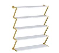 DSeenLeap Expositor metálico de Pared, Zapatero, Tienda de Ropa, Boutique, Comercio minorista, Zapatero, Vitrina, Accesorios para Bolsos, estantería, Armario (80 cm x 25 cm x 120 cm)