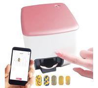 DSeenLeap Impresora Digital móvil para uñas, Impresora de uñas, Fotos, Dibujos, Textos, Patrones, portátil, para uñas.