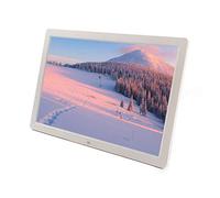 DSeenLeap Marco de Fotos Digital de 17 Pulgadas, máquina de Publicidad electrónica de Alta definición, Compatible con Video de 1080P, Entrada HDMI, se Puede Montar en la Pared (Blanco)