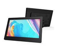 DSeenLeap Marco de Fotos Digital de 7 Pulgadas Álbum de Fotos electrónico Máquina publicitaria de Alta definición (Negro)